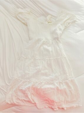 White mini dress
